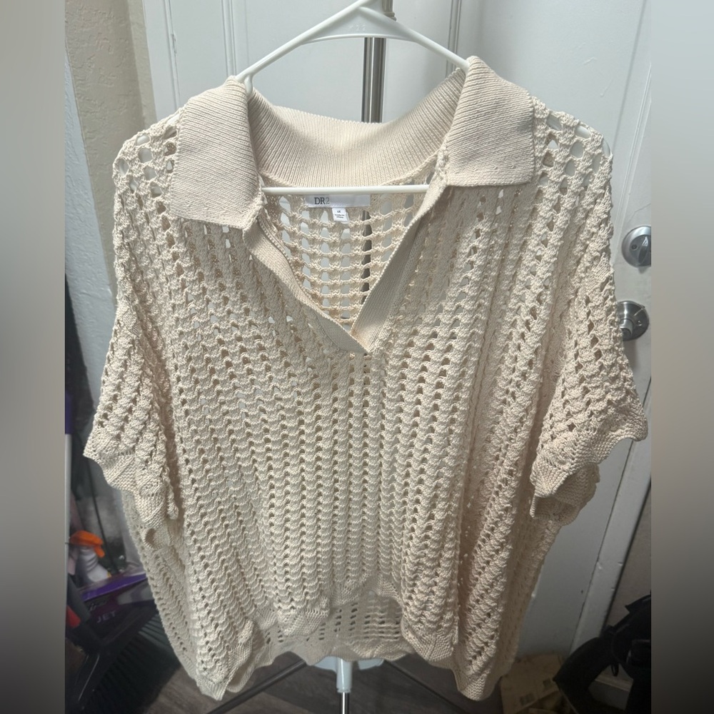DR2 Cream Knit Sweater